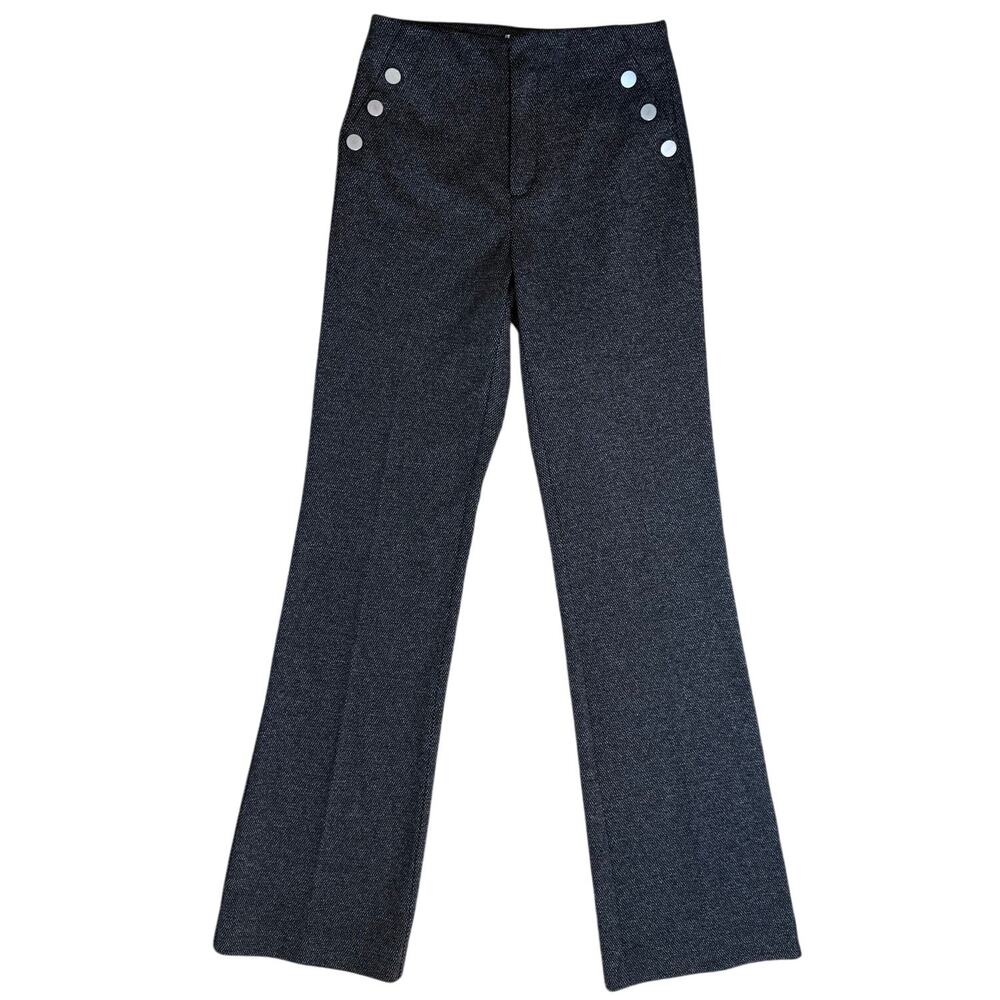 Anthropologie Ecru Worth Park Avenue Stretch Trouser Dress Pants Size 2